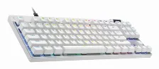Teclado Logitech G Pro X Tkl Rapid Inglés, Alámbrico, Usb, Magnetic-mechanical Key Switch, Led Rgb, Blanco