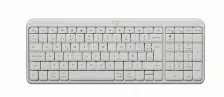 Teclado Logitech K250, Teclado Mecanico, Membrana, Inalambrico, Bluetooth, Blanco, Espanol