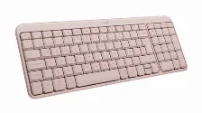 Kit Teclado Y Mouse Logitech 920-013447 Rf Inalambrico + Bluetooth, Rosa
