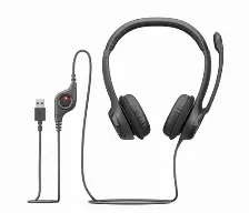 Diadema Logitech H390 Microfono/audifonos, Banda Ajustable, Control De Volumen, Usb 2.0, Negro