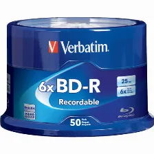 Disco Compacto Verbatim Blu Ray Bd-r 25gb 16x Torre C/50