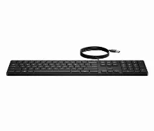 Teclado Hp Teclado De Escritorio 320k Con Cable Alámbrico, Usb, Interruptor De Membrana, Negro