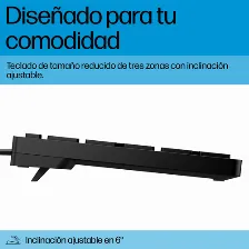 Teclado Hp Teclado De Escritorio 320k Con Cable Alámbrico, Usb, Interruptor De Membrana, Negro