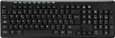 Teclado Acteck Ti215 Inalambrico, Multimedia, Usb, Negro