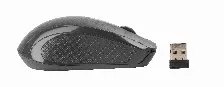Mouse Optico Inalambrico Acteck Entry Mi240, 2 Botones, 1200 Dpi, Usb, Negro, Pilas Aaa