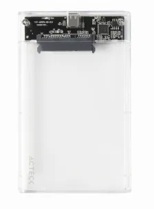 Gabinete Enclosure Acteck Armor Clear Hc430 2.5 Sata, Usb 3.0, Max. 2tb, Transparente