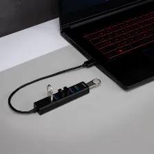 Hub Acteck 7 En 1, Usb A Usb-a 3.1, 5 Gbit/s, Negro