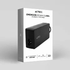 Cargador Universal Para Laptop Acteck Energon Roam Cu494, 12 Conectores, 90w, Negro