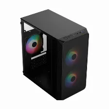 Gabinete Acteck Doom Pro Mesh Gi730m Mini Tower, Fuente De 600w, 1x Ventilador, Negro