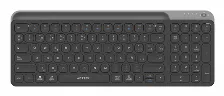 Teclado Acteck Inspire Trek Ti747 Español, Inalámbrico, Rf Inalámbrico + Bluetooth, Interruptor De Llave De Tijera, Negro, Gris