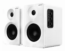 Bocinas Acteck Dynamic Exact R Bs700 2.0, Usb, 3.5 Mm, Bt, Inalámbrico Y Alámbrico, Universal, Blanco