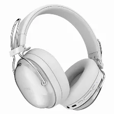 Audífonos Acteck Luxe Pure Hp730 Diadema, Inalámbrico Y Alámbrico, 3.5 Mm, Bluetooth, Blanco