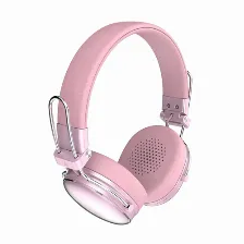 Audífonos Acteck Ac-940900 Diadema, Inalámbrico, Usb, Bluetooth, Rosa