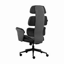 Silla Acteck Silla Luxor Ultra Ec870 Reposa-brazos Si, Material Poliuretano (pu), Color Gris, Negro