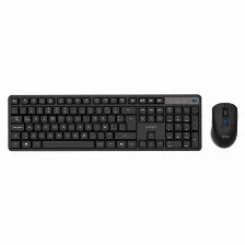 Kit De Teclado Y Mouse Acteck Inalambrico Creator Silent Pro Mk474, Usb, Espanol, Negro
