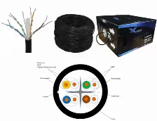 Bobina De Cable Utp Xcase Cat6, 305 Metros, Negro