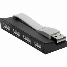 Hub Usb Targus, 4 Puertos, Usb2.0, Compatible Win Y Mac, Negro