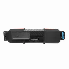 Disco Duro Externo Adata Hd710 Pro, 5tb, Usb 3.1, Negro, A Prueba De Agua, Polvo Y Golpes
