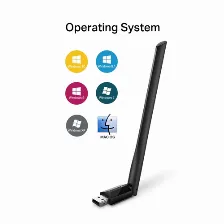 Tarjetas De Red Tp-link Archer T2u Plus Usb, 600 Mbit/s, Alámbrico, Negro