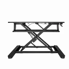 Estaciones De Trabajo Startech.com Ajustes De Altura Si, Bandeja Del Teclado Si, Soportadas 2 Pantallas, Altura Máx. 56 Cm, Color Negro