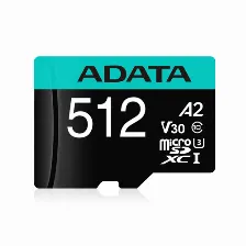 Memoria Adata Premier Pro 512 Gb, Velocidad 100 Mb/s, Clase 10