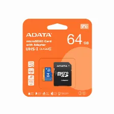 Memoria Adata 64gb, Microsdxc, Class 10 64 Gb Microsdxc Negro, Azul