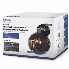 Kit De Vigilancia Epcom Cctv, Dvr 4 Canales, 4 Camaras Colorvu Con Microfono, 2mp, Ip66, Con Accesorios