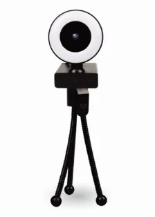Camara Web Balam Rush Stelar Cw750, 1080fhd, Usb, Microfono, Luz Led, Negro