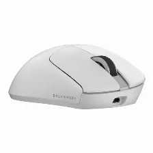 Mouse Balam Rush Br-938556 óptico, 5 Botones, 12000 Dpi, Bluetooth + Usb Type-c, 10 M, Blanco