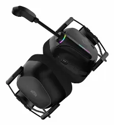 Audífonos Balam Rush Pilot Pro Hs808 Diadema, Inalámbrico Y Alámbrico, 3.5 Mm, Usb, Bluetooth, Negro