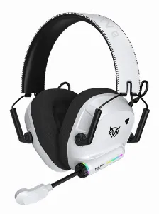 Audífonos Balam Rush Pilot Pro Hs808 Diadema, Inalámbrico Y Alámbrico, 3.5 Mm, Usb, Bluetooth, Negro, Blanco