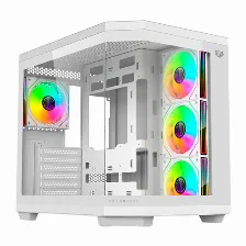 Gabinete Balam Rush Tank Master 9600 Tb Midi Tower, Psu No, Vent. 1x 120 Mm, Blanco