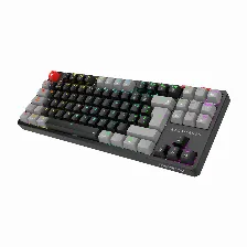 Teclado Mecanico Gamer Balam Rush Level Pro Gk990, Inalambrico, Espanol, Outemu Red, Negro