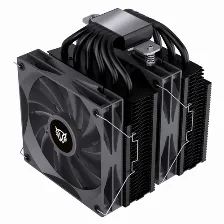 Disipador Balam Rush Hex90 12 Cm, 2000 Rpm, Negro