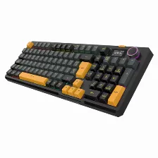 Teclado Balam Rush Mecanico Inalambrico Defeat Level Gk3, Espanol, Rgb, Negro