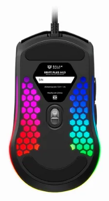 Mouse Gamer Balam Rush Drift Plus Mg3 Optico, 6 Botones, 7200 Dpi, Usb, Negro