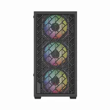 Gabinete Balam Rush Nitrox Edge Mini Tower, Psu No, Vent. 3x 120 Mm, Vent. 1x 120 Mm, Negro