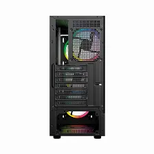 Gabinete Balam Rush Br-943956 Midi Tower, Psu No, Vent. 3x 120 Mm, Vent. 1x 120 Mm, Negro