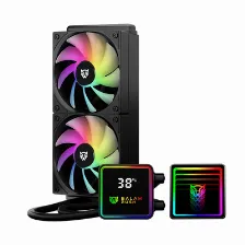 Sistema De Enfriamiento Liquido Balam Rush Cryo Prism, 240mm, Hasta 1800rpm, Lcd Temperatura, Negro