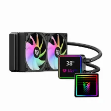 Sistema De Enfriamiento Liquido Balam Rush Cryo Prism, 240mm, Hasta 1800rpm, Lcd Temperatura, Negro