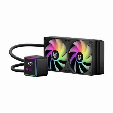 Sistema De Enfriamiento Liquido Balam Rush Cryo Prism, 240mm, Hasta 1800rpm, Lcd Temperatura, Negro