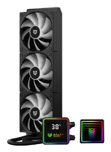 Sistema De Enfriamiento Liquido Balam Rush Cryo Prism 360, 360mm, Hasta 1800rpm, Lcd Temperatura, Negro