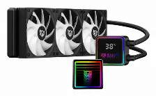Sistema De Enfriamiento Liquido Balam Rush Cryo Prism 360, 360mm, Hasta 1800rpm, Lcd Temperatura, Negro
