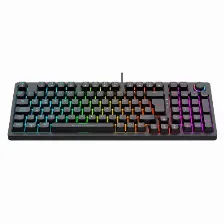 Teclado Gamer Mecanico Balam Rush Dominate X Pro Gk777, Iluminacion Rgb, Switch Rojo, Usb Tipo A. Negro