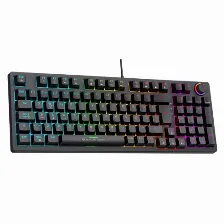 Teclado Gamer Mecanico Balam Rush Dominate X Pro Gk777, Iluminacion Rgb, Switch Rojo, Usb Tipo A. Negro