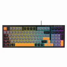 Teclado Gamer Balam Rush Balrak Plus Kg480, Led Rgb, Alambrico, Usb, Anti-ghosting, Negro/gris