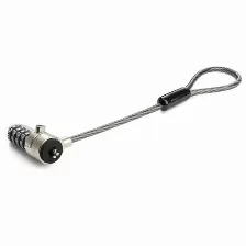 Cable Antirrobo Startech.com Kensington, Cerradura Con Combinación, Negro, Plata