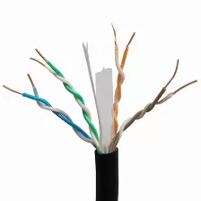 Bobina De Cable X-case Utp 6, 100 Metros, Coductor 0.50mm, Calibre 24 Awg, Negro