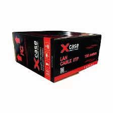 Bobina De Cable Utp Xcase Cat6, 100m, Doble Forro, Exterior, Negro