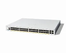 Switch Cisco C1200-48p-4g Gestionado, L2/l3, Rj-45 48, Gigabit Ethernet (10/100/1000), Blanco